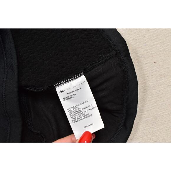 DSG Women's Run Grid 1/4 Zip Pullover Sweatshirt Pure Black Size L Polyester NEW - Picture 3 of 8